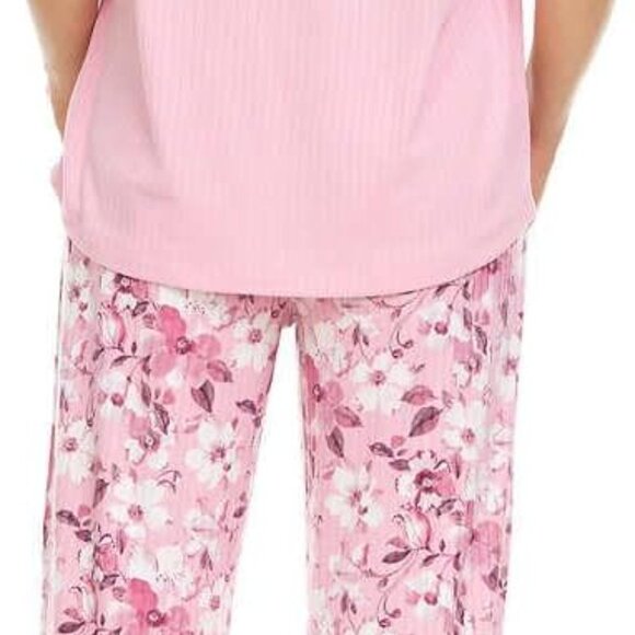 Flora Nikrooz  Women's 2 Piece Super Soft Pajama Lounge Set Size L Pink Cozy NEW - Picture 13 of 16